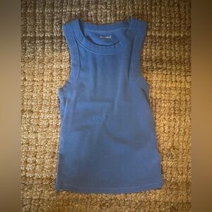 Old Navy Blue Ribbed Tank Top Size XS